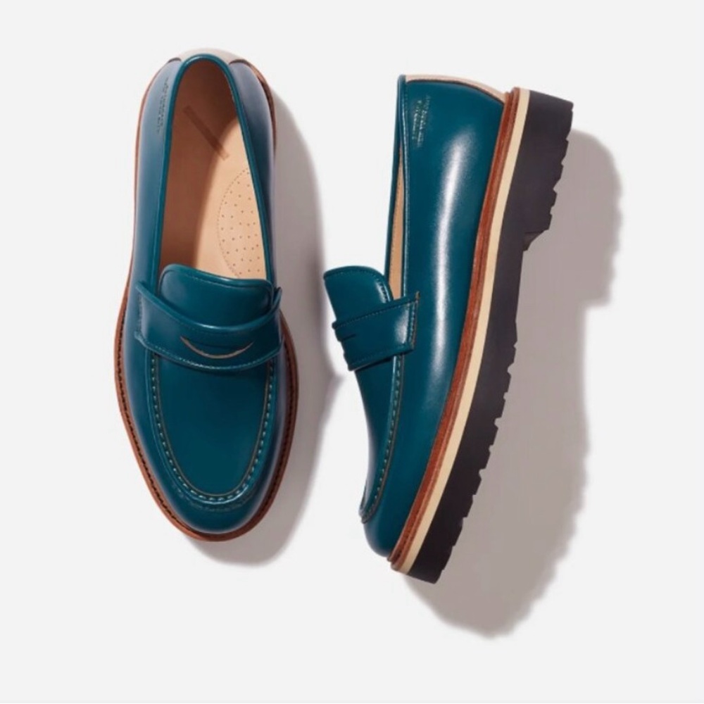 Saturdays New York City Teal Loafers